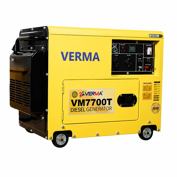 -موتور برق دیزل ورما 5.5 کیلووات سایلنت مدل VM7700T