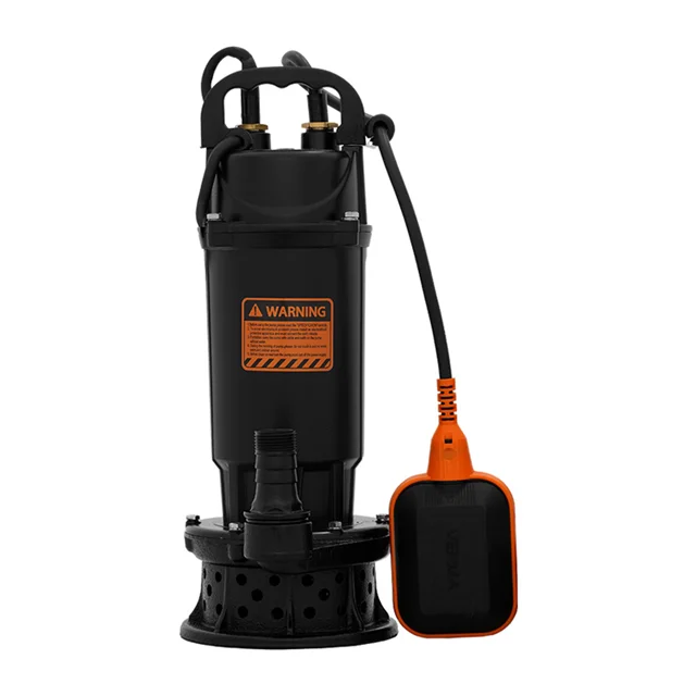 کف کش ورما 0.33 اسب 12 متری 1 اینچ فلوتردار پایه چدن مدل QDX1.5-12-0.25F