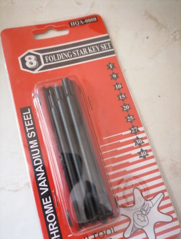 آچار آلن ستاره ای مدل چاقویی 8 عددی ISHI TOOLS اصل ژاپن