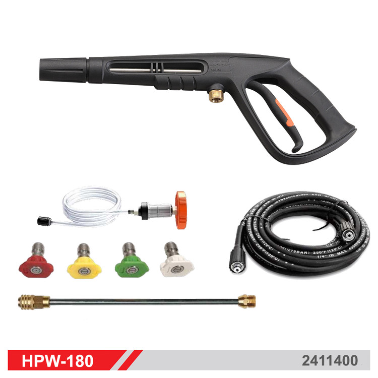 کارواش دینامی چرخ دار 180 بار 3000 وات خودمکش محک HPW-180