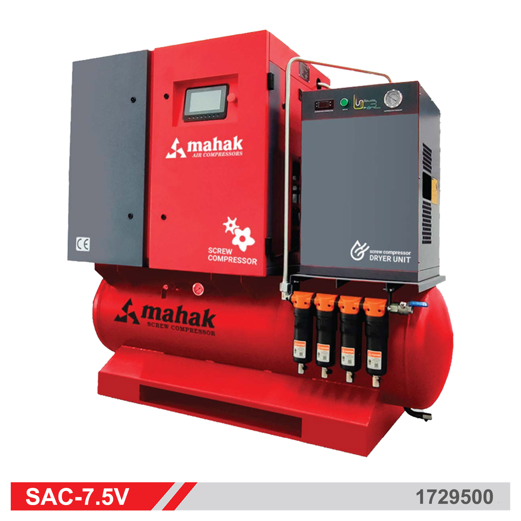 کمپرسور 1000 لیتری اسکرو 15 کیلووات محک SAC-15V